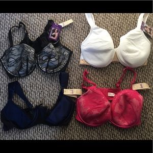 4 NWT Cacique intimates bras